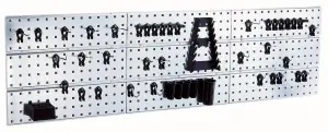 Raaco 109659 Panneau mural X3 + 44 clips