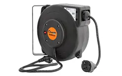 QwattPro 1910004 AutoMaster Enrouleur de câble à ressort 10+1 mtr 3 x 1.5 230V