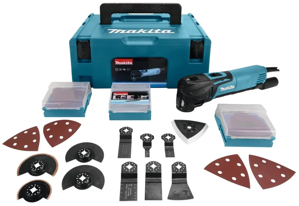 Makita TM3010CX2J Découpeur-ponceur multifonctions 320W (kit d‘accessoires)