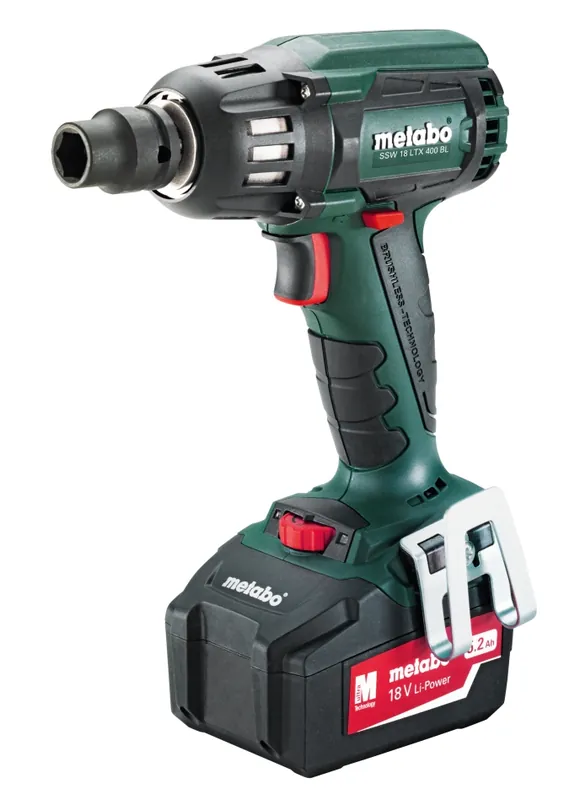 Metabo 602205650 SSW18LTX400BL Visseuse à choc sans fil 18V 5,2Ah Li-Ion - Sans balai