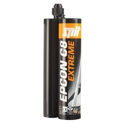 Spit Fixations 055887 Epcon C8 Mortier d‘injection à base d‘époxy barres d‘armature et tiges filetées 450 ml