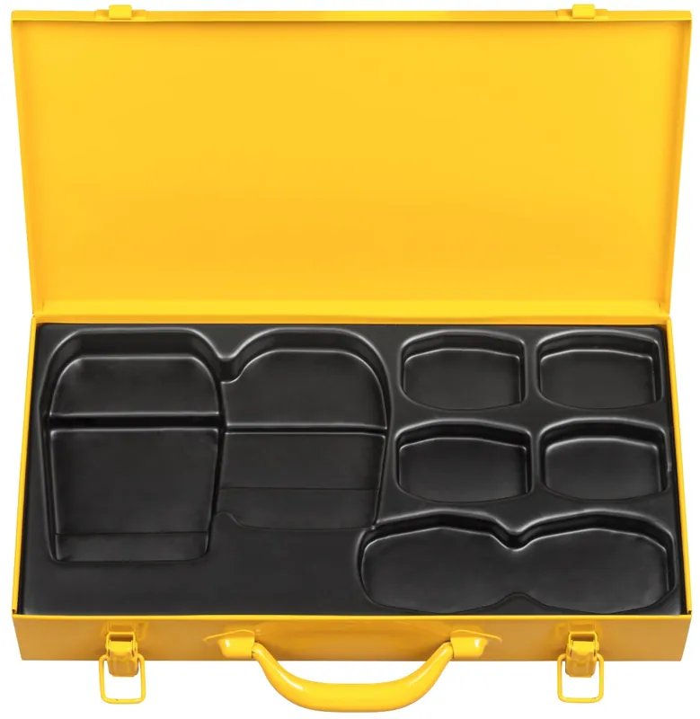 Rems 574516 R Coffret en acier avec insert pour 6 mâchoires de pressage 45 degrés, mâchoires Z, Z1, Z1 mini