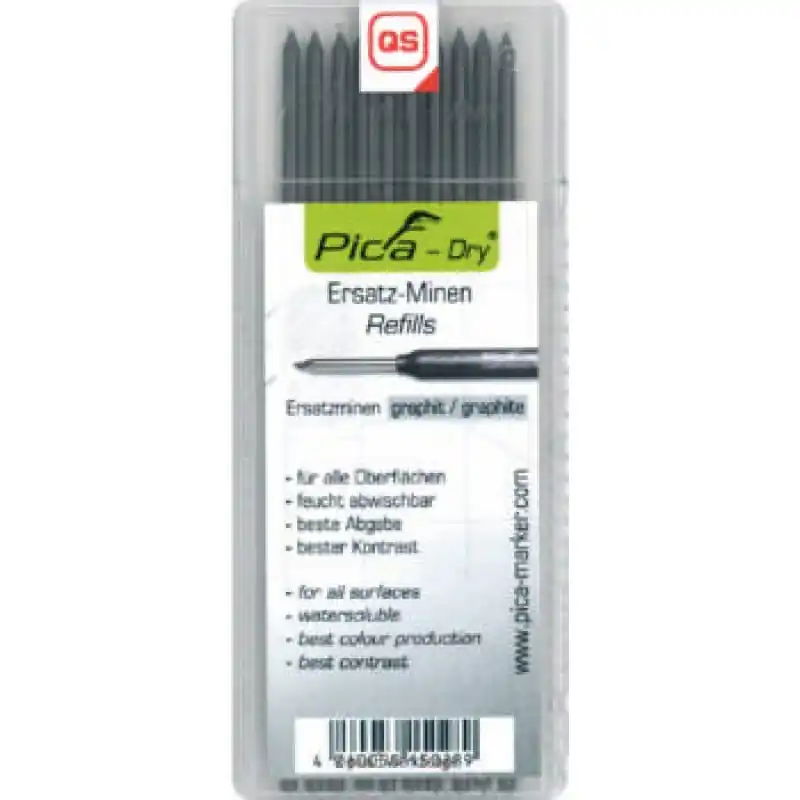 Pica PI4030 4030 Recharge de mines graphite sec pour crayon de marquage
