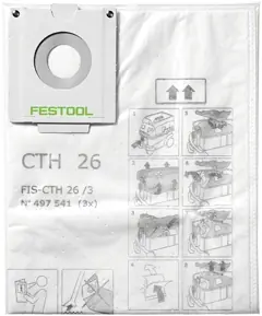 Festool Accessoires 497541 Sac filtre de sécurité FIS-CTH 26/3