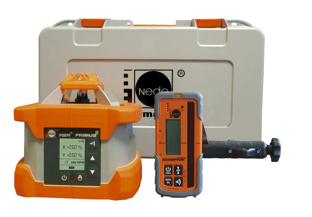 Nedo 472035 Primus2 H2N+ Laser de descente + récepteur numérique Acceptor + contrôle de l‘inclinaison !