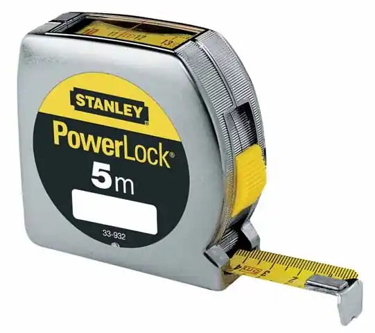 Stanley 0-33-932 Mètre à ruban Powerlock 5m - 19mm fenêtre de visée supérieure