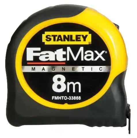 Stanley FMHT0-33868 FatMax Mètre ruban, crochet magnétique 8m