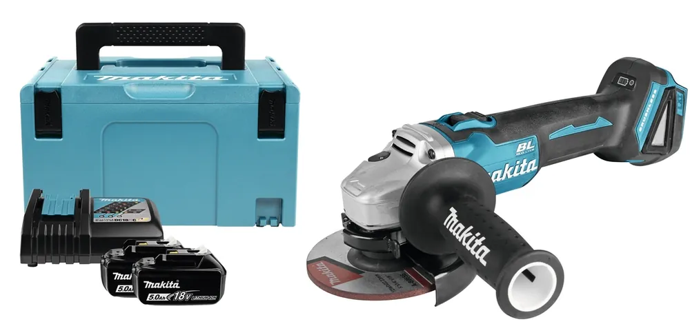 Makita DGA504RTJ 18V 5,0Ah Meuleuse d‘‘angle 125 mm