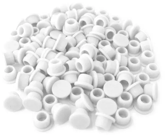 Lamello 335285 Housses pour Clamex Gris Blanc RAL 9002 90 degrés 100 Pièces