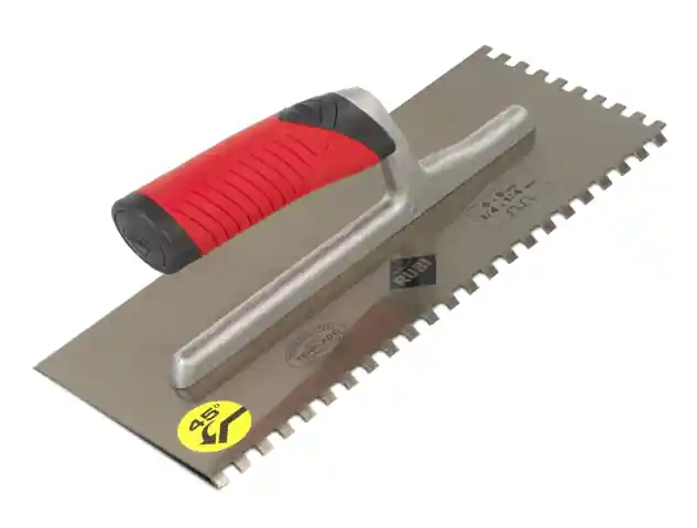 Rubi 75948 Truelle à colle Acier 45 degrés 28 cm. 10x10