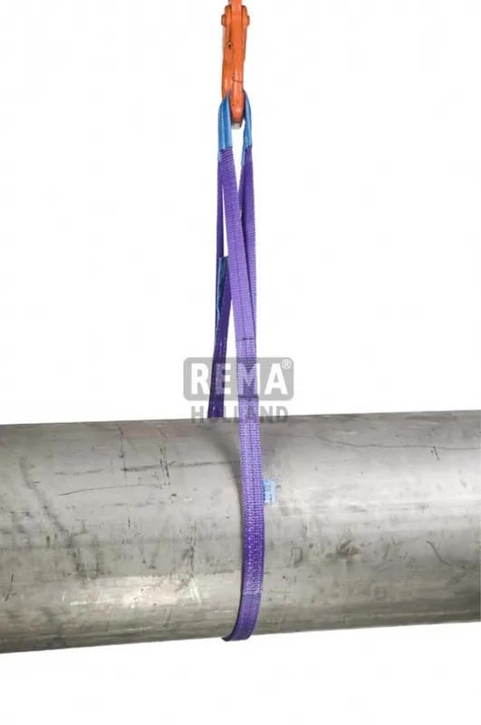 Rema 1211051 S1-PE-10M Élingues de levage en polyester avec boucles renforcées 10 mtr. 1000 kg