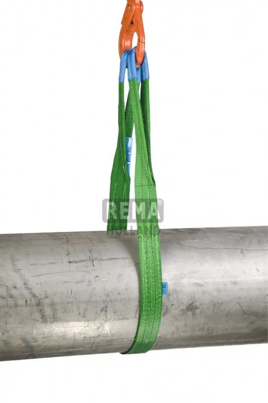 Rema 1211065 S1-PE-2M Élingues de levage en polyester avec boucles renforcées 2 mtr. 2000 kg
