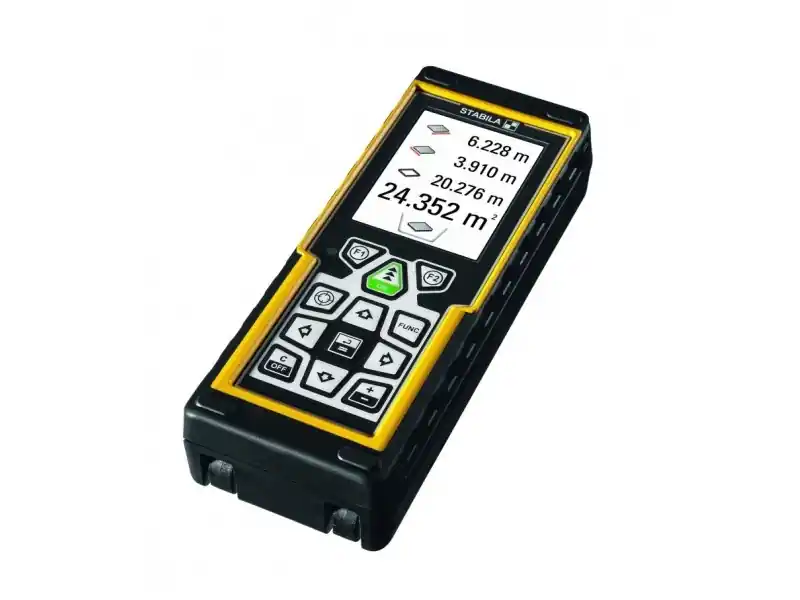 Stabila 18562 LD520 Télémètre laser 200 m avec détection numérique des cibles par caméra intégrée avec visière