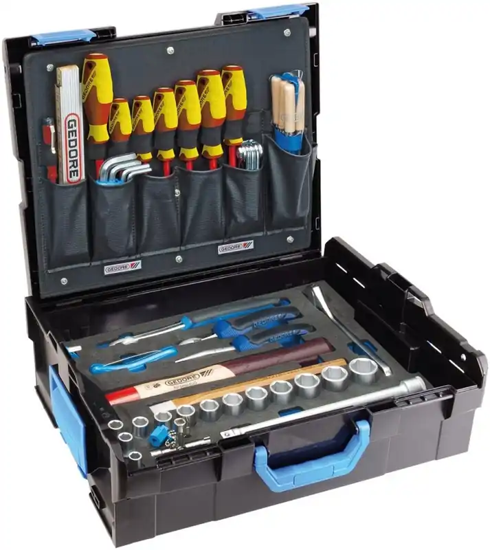 Gedore 2658194 1100-01 Assortiment d‘outils en L-Boxx 58 pièces