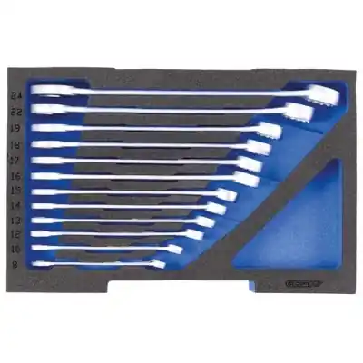 Gedore 2835908 1100 CT1-7 Jeu de clés à anneau + insert pour L-Boxx 136, 12 pièces