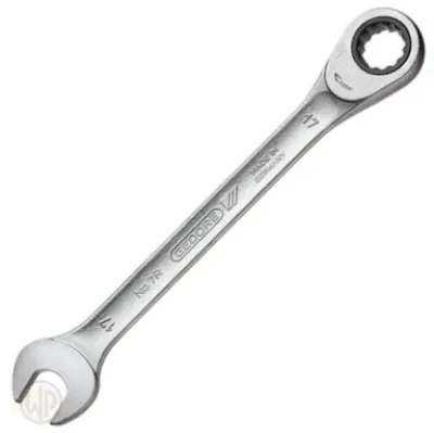 Gedore 2297078 7 R 9 Clé à cliquet à anneau 9 mm
