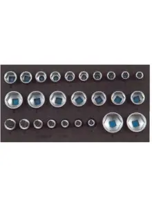 Gedore 2308908 1500 CT1-19 Jeu de clés à douille dans le module CT 26 pièces