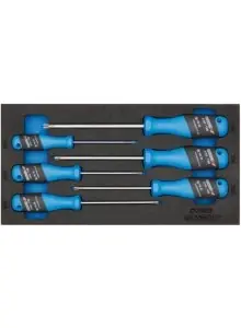 Gedore 2309157 1500 CT1-2163 TX Jeu de tournevis 3-C en module CT 6 pièces