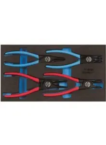 Gedore 2309181 1500 CT1-8000 Jeu de pinces à circlips dans le module CT 6 pièces