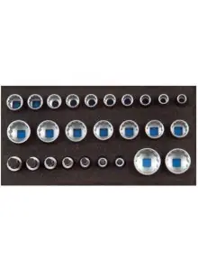 Gedore 2308916 1500 CT1-D 19 Jeu de clés à douille dans le module CT 26 pièces