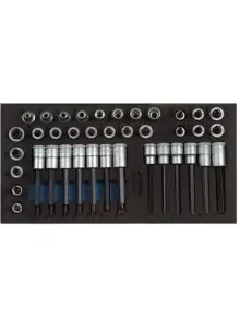 Gedore 2308983 1500 CT1-ITX 30 Jeu de clés à douille dans le module CT 39 pièces