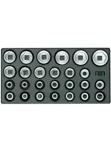 Gedore 1733109 1500 ES-19 IS Jeu de clés à douille 1/2".