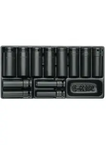 Gedore 1640836 1500 ES-K 19 L Jeu de clés à chocs 1/2".