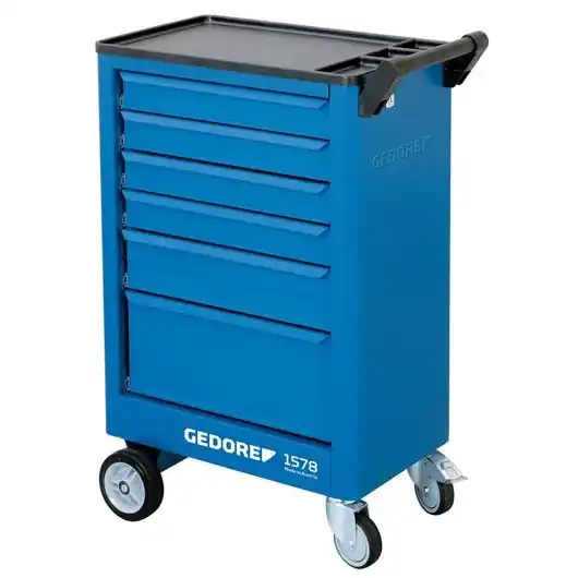 Gedore 9018140 1578 Chariot à outils avec 6 tiroirs