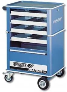 Gedore 6627550 1580 Chariot à outils avec 4 tiroirs