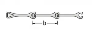 Gedore 2329034 106/A-100-VB Extension avec frein à crochet 100 mm