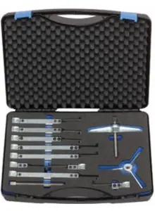 Gedore 1676008 1.07/K-2 Jeu d‘extracteurs avec 9 crochets 200x150/220/300 mm