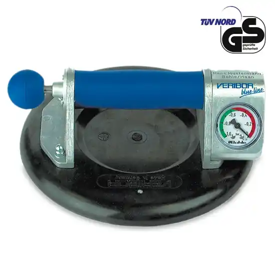Veribor BO 601.1BL BO601.1BL blue Line, piston de pompe en aluminium avec manomètre, en valise 120 kg