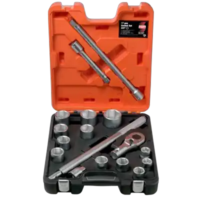 Bahco SLX 17 Jeu de clés à douille 3/4" 6-knt Métrique 22-50 mm 17 pièces