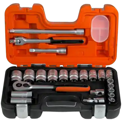 Bahco S240AF S240 Jeu de clés à douille 1/2" 6 faces 24 pièces