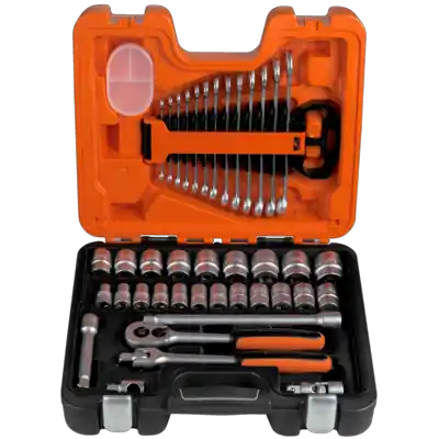 Bahco S400 Jeu de clés à douille 1/2" 6 faces métriques 10-32 mm 40 pièces