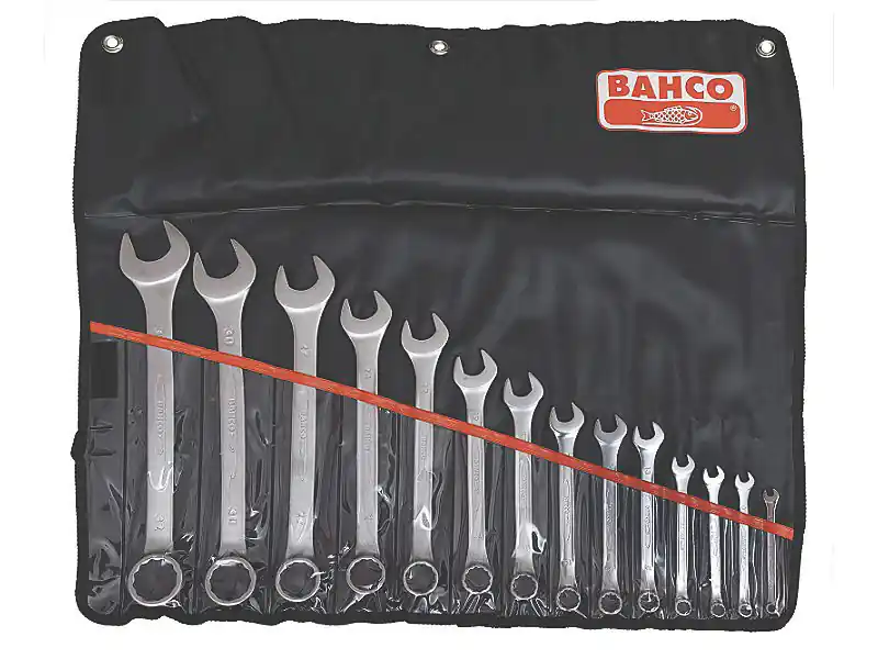 Bahco 111M/17T Clés à anneaux 17 pièces, décalées, métriques