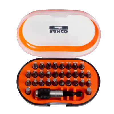 Bahco 59S/31-1 Jeu d‘embouts, 31 pièces pour slotted-, Phillips®, Pozidriv®.