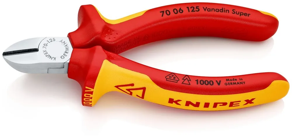 Knipex 70 06 140 Pince coupante chrome/confort 140 mm VDE
