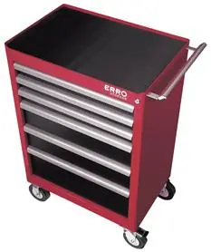 Erro 1714006 Erro "Elite" Chariot avec 6 tiroirs, roulement à billes