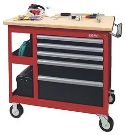 Erro 1715005 "Elite". Chariot avec 5 tiroirs, dimensions 900 x 450 x 900mm