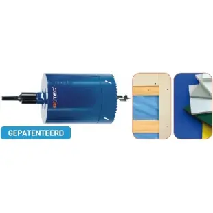Rotec 529.1211 Foret de pénétration de toiture 121x150mm 4-6tpi incl.foret + adaptateur 6kt