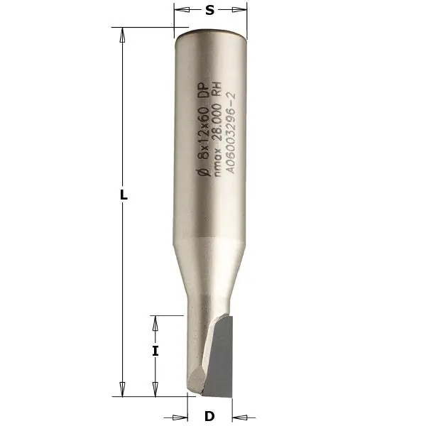 CMT 141.080.61 Fraise diamantée avec lames de cisaillement DP Z1 diamètre 8mm