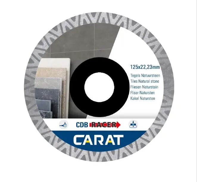 Carat CDBM125300 Racer Lame de scie diamantée 125 x 22.23 pour carrelage/pierre naturelle