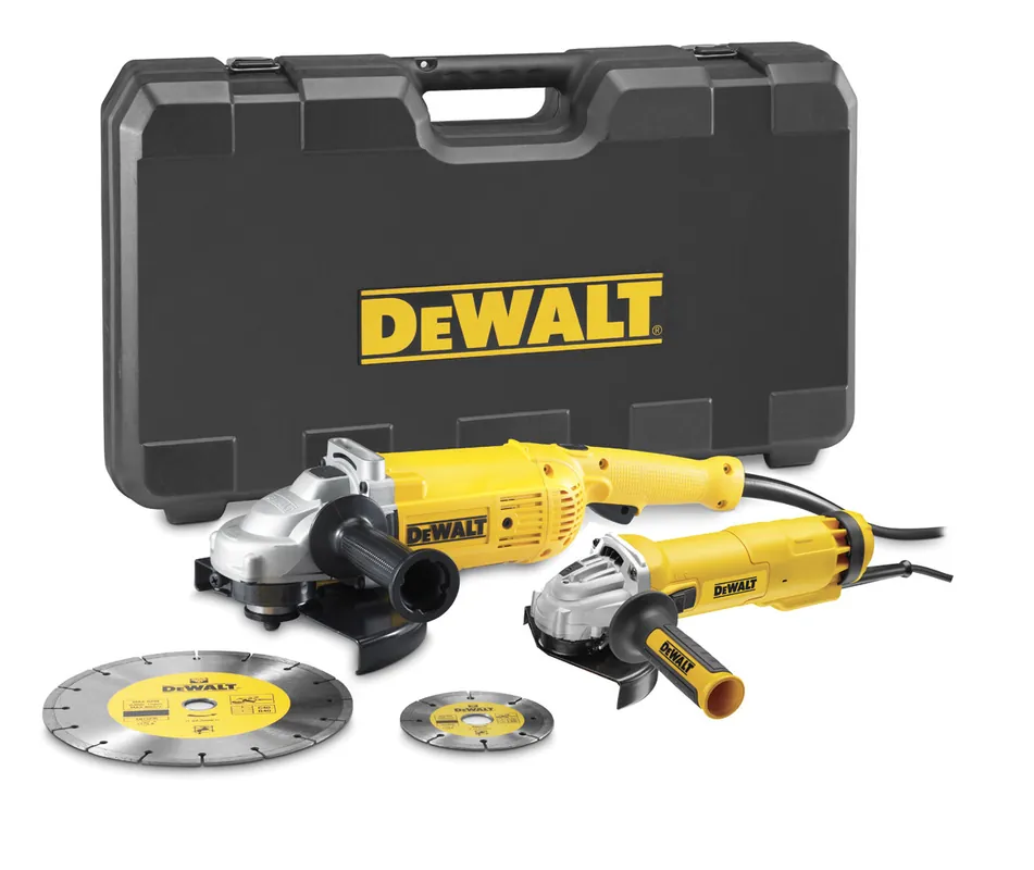 DeWalt DWE492SDT-QS Meuleuse d‘angle - 230 mm 2200 Watt + 125 mm 1000 Watt