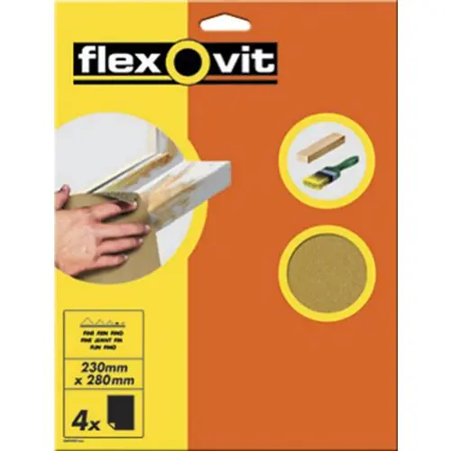 Flexovit 63642558236 A700 Feuille de ponçage 230 x 280 P70 Universal 25 pièces