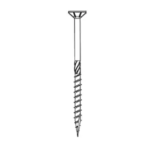 Technofast HBS-60280-CH30 Vis à bois tête plate Torx 6.0 x 280 mm 100pcs