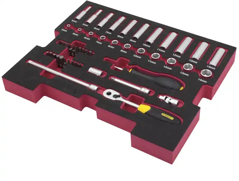 Stanley FMHT0-74295 FatMax TStak Insert Socket Set 1/4" 48 Pieces