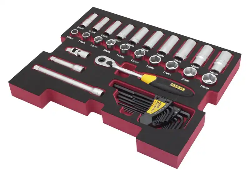 Stanley FMHT0-74296 Jeu de douilles à insert FatMax TStak 3/8" 38 pièces