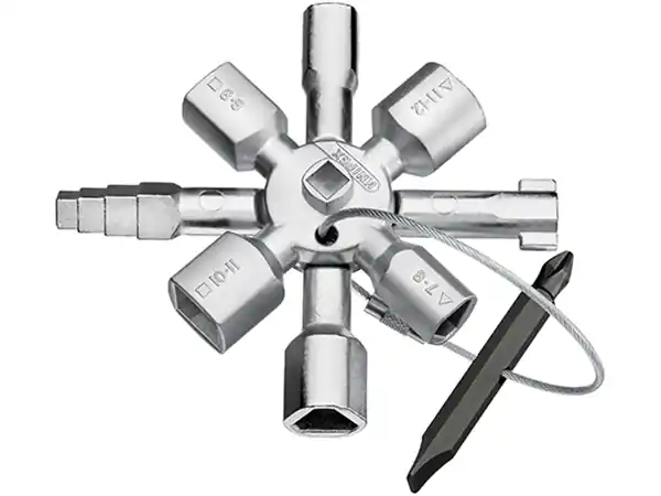Knipex 00 11 01 00.11.01 Clé universelle pour armoires de commande TwinKey