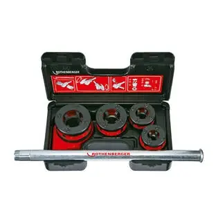 Rothenberger Accessoires 070781X Jeu de coupe BSPT R,1/2-1.1/4"" Super Cut-Set Set de coupe de filets en mallette
